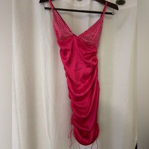 For Love & Lemons X Victoria Secret Sequin Pink Body-con Dress